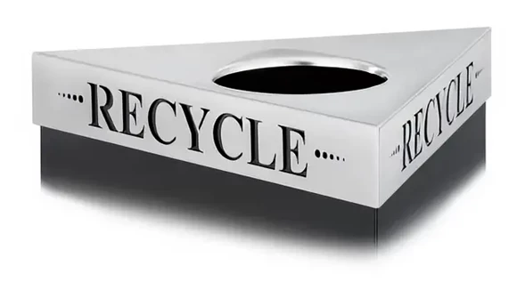 Recycling Receptacle 20in W x 20in D x 3in H with Order Base and Lids Separately