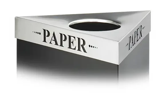Trash Can 20in W x 20in D x 3in H with Recycling Receptacle Lid