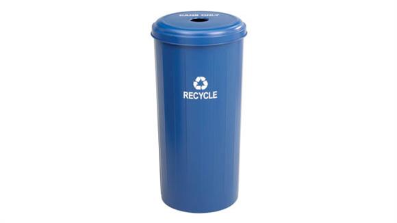 Tall Round Recycling Receptacle