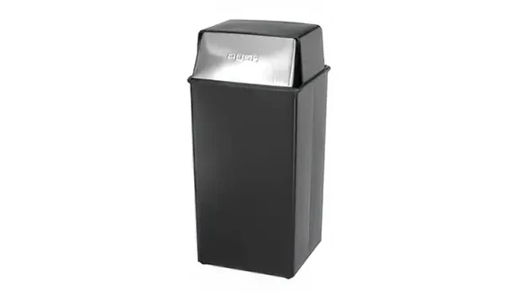 Trash Can 36in W x 16in D x 66in H with Steel Construction