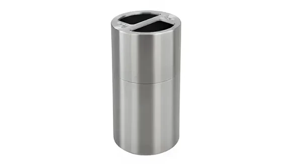 Trash Can 33in H with Recycling Receptacles