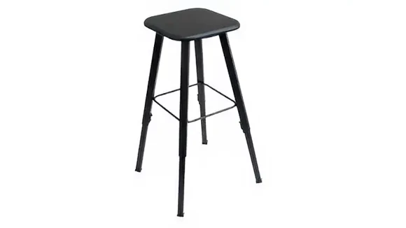 Adjustable Height Stool with Steel Frame