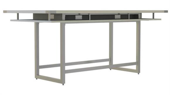 8ft Conference Table, Standing-Height