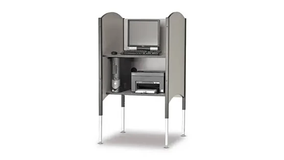 Kiosk Carrel 33in W x 30in D x 58in H with Power Module Available