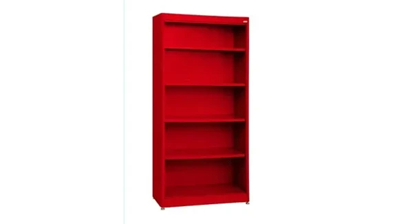 Bookcase 36in W x 18in D x 78in H with Raised Bottom Shelf