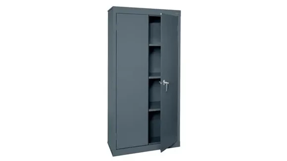 Storage Cabinet 30in W x 18in D x 72in H with Three Fixed Shelves
