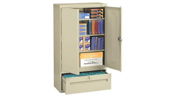64in H Storage Cabinet with File Drawer