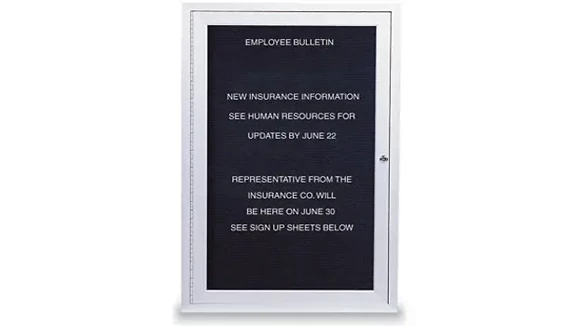 Specialty Board 24in W x 2in D x 36in H with Shatter Resistant Acrylic Window