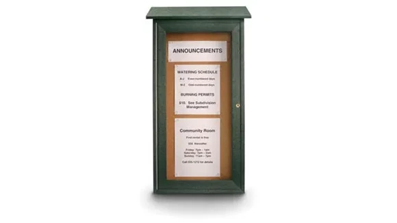 Specialty Board 16in W x 6in D x 34in H with Lock