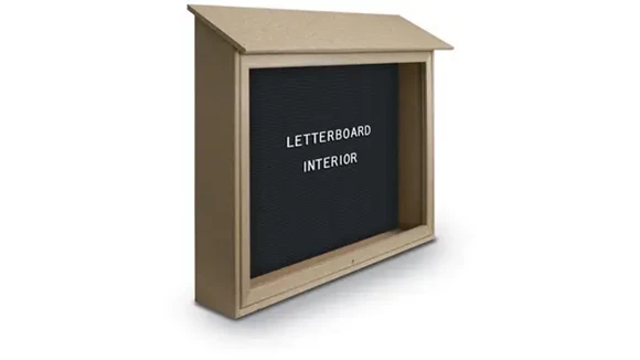 Message Center 45in W x 6in D x 30in H with Lock Included