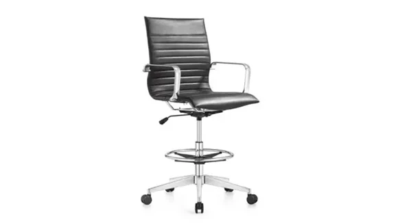 Mid-Back Swivel Stool with Steel Inner Frame