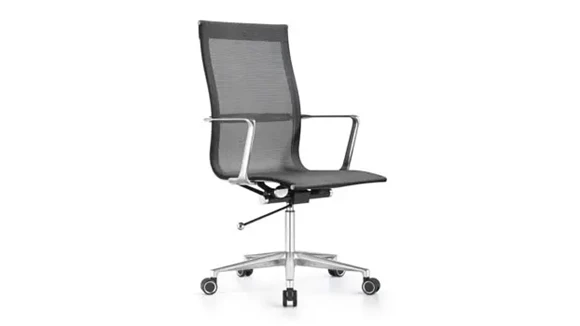 Mid-Back High-Back Conference Chair with Tilt Lock