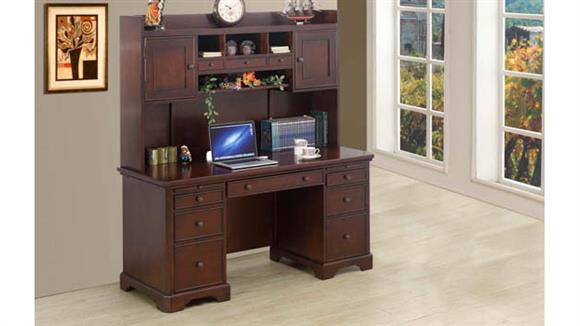66in W Executive Desk with Hutch