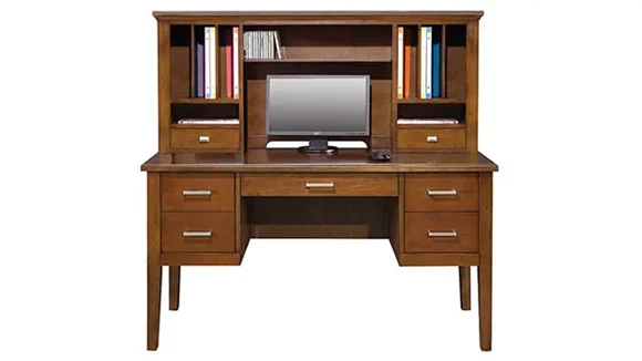 54in W Desk with Hutch