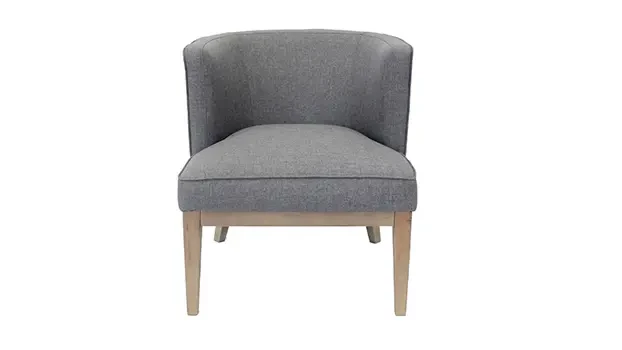 Slate Gray Fabric Front View