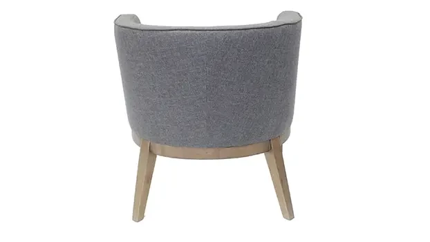 Slate Gray Fabric Back View