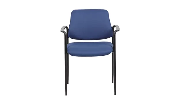 Blue Fabric Front View