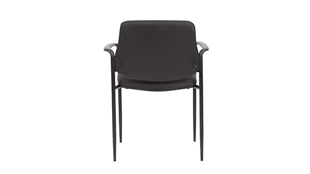 Black Fabric Back View