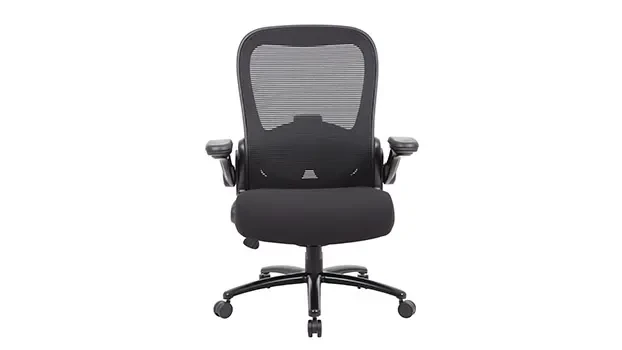Heavy Duty Flip Arm Mesh Task Chair Front View