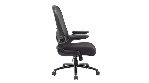 Heavy Duty Flip Arm Mesh Task Chair Right Side View