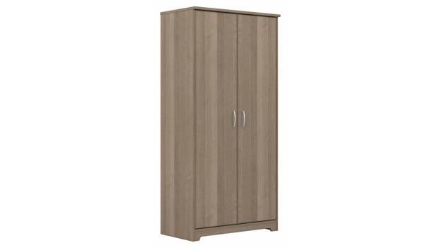 Bush Furniture Cabot Low Storage Cabinet with Doors Espresso Oak