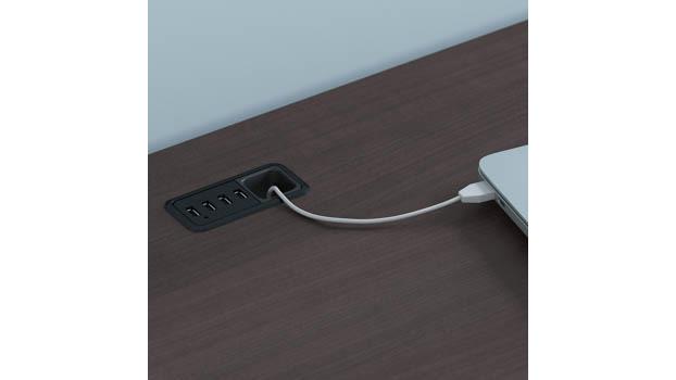 USB Cord Management Detail
