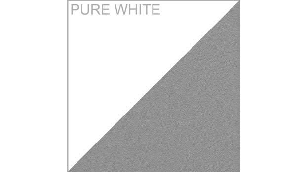 Pure White Laminate / Gray Fabric Panels