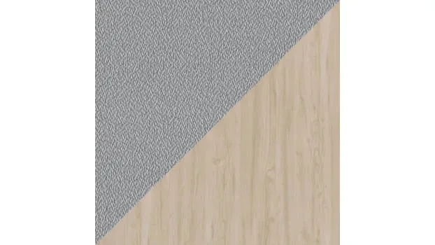 Natural Elm / Gray Fabric Panels