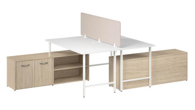 White and Natural Elm