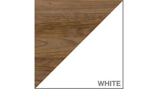 White/Fresh Walnut