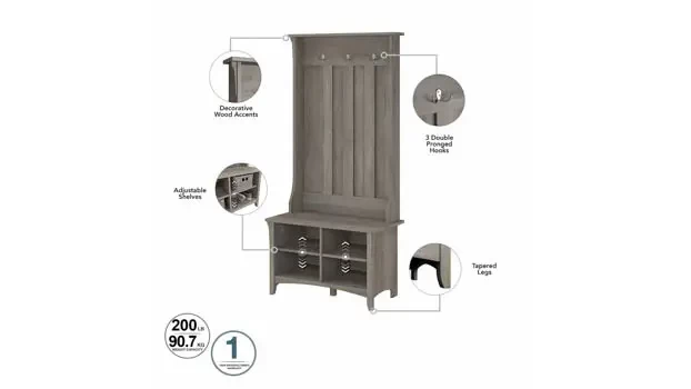 Hall Tree / Shoe Bench Detail