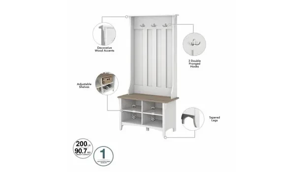 Hall Tree / Shoe Bench Detail