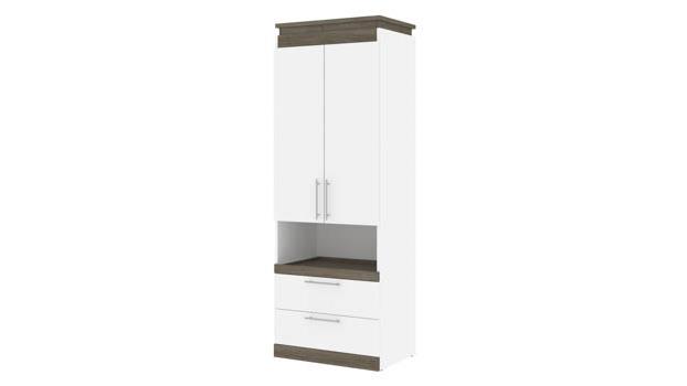 White & Walnut Gray