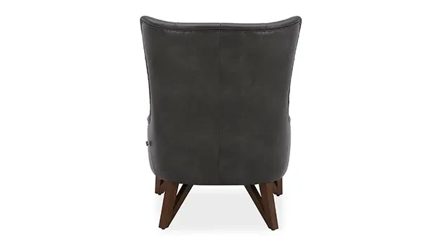 Charcoal Upholstered Back