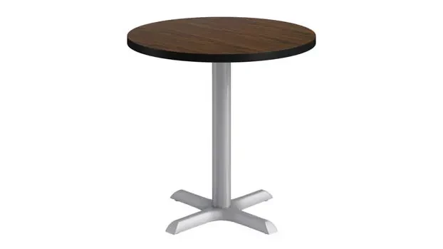 Silver base / Walnut top