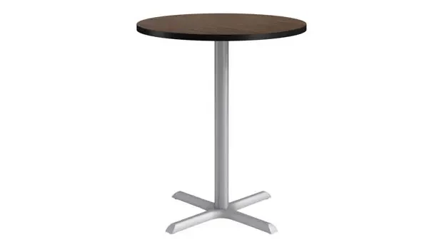 Silver base / Walnut top