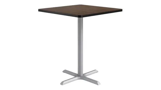 Silver base / Walnut top