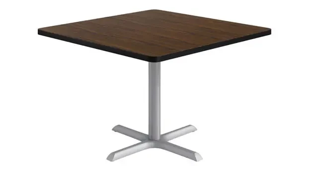 Silver base / Walnut top