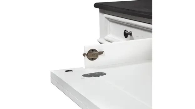 Flip-Down Keyboard Tray Detail