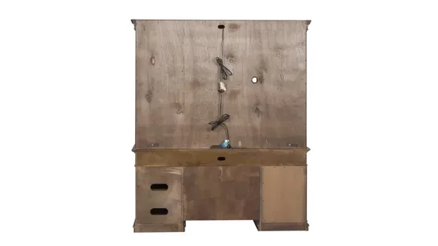 Credenza with Hutch Back View