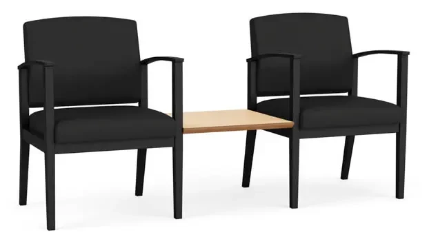 Dillon Black / Black Frame / Natural Maple Tabletop