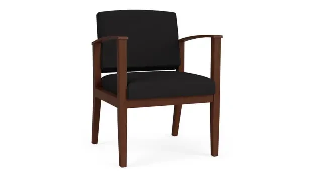 Black Open House Fabric / Walnut