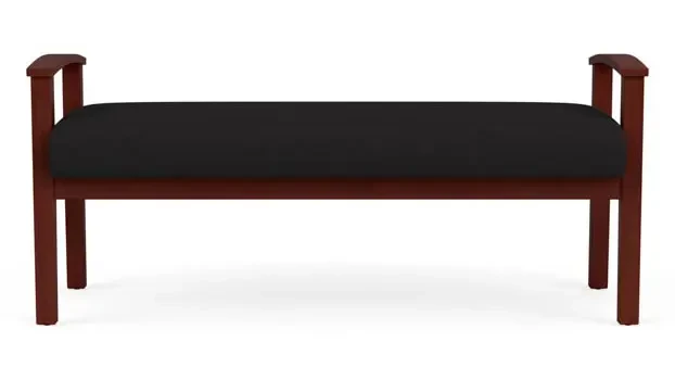 Black Open House Fabric / Mahogany