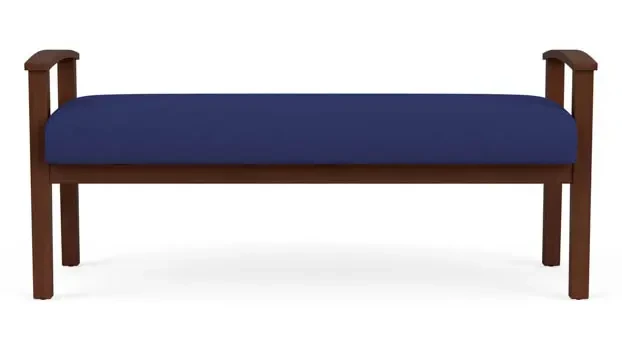 Cobalt Open House Fabric / Walnut