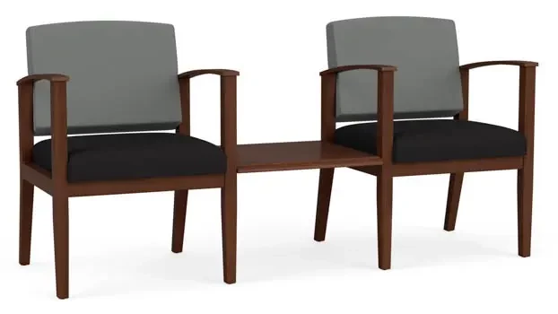 Asteroid Open House Fabric / Black Open House Fabric / Walnut