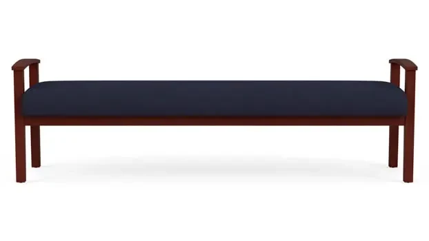 Navy Open House Fabric / Mahogany