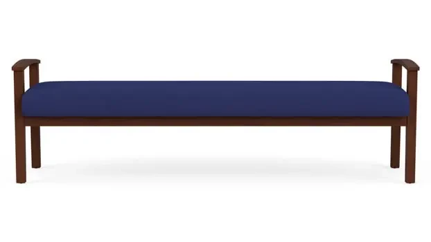 Cobalt Open House Fabric / Walnut