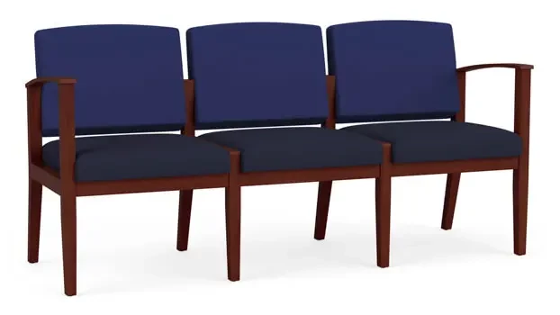 Cobalt Open House Fabric / Navy Open House Fabric / Mahogany