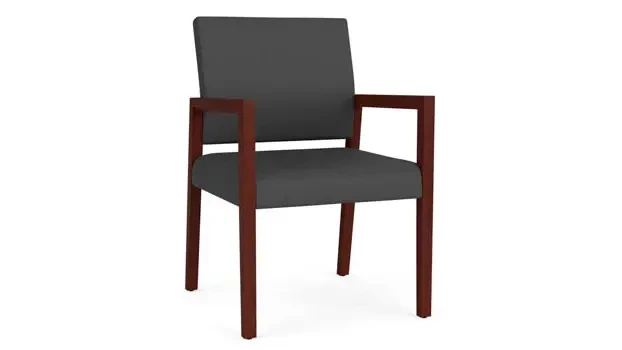 Dillon Graphite Upholstery / Mahogany Finish