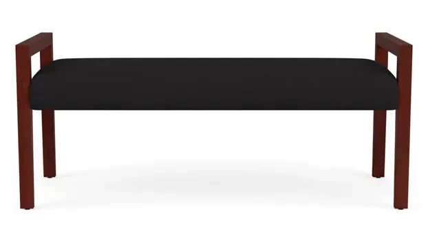 Open House Black Upholstery / Mahogany Finish